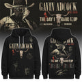 Gavin Adcock Steer Skull Hoodie Gavin Adcock Tour 2026 Merch Signature Gift For Music Fans - Loomnari