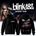 Blink 182 New EU Shows 2026 Signature Hoodie Blink 182 Merch Best Gift For Band Fans - Loomnari