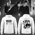 Oasis Don't Look Back In Anger 30Th Signature White Hoodie Oasis Merch Music Lover Gifts - Loomnari