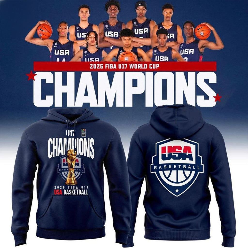USA Basketball FIBA U17 World Cup Champions Hoodie Fan Gear Gift Ideas For Brothers - Loomnari
