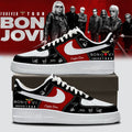 Custom Bon Jovi Forever Tour Signature Sneakers Rock 2026 Bon Jovi Merch Rock Fan Gear - Loomnari