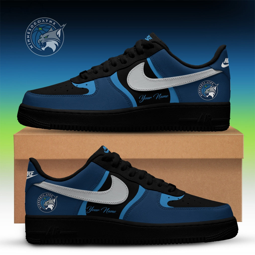 Custom Minnesota Lynx X Back 2 Black Shoes Sneakers 2026 Minnesota Lynx Merch Gift For Fans - Loomnari