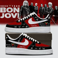 Personalized Bon Jovi Forever Tour Signature Sneakers Rock 2026 Bon Jovi Merch Rock Fan Gear - Loomnari