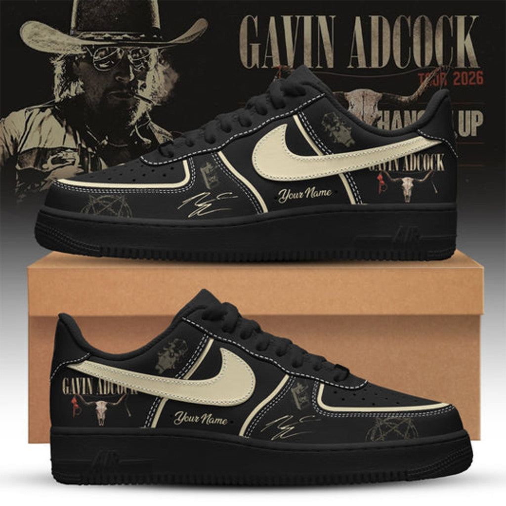 Personalized Gavin Adcock Steer Skull 2026 Shoes Sneakers Gavin Adcock Merch Gift For Dad - Loomnari
