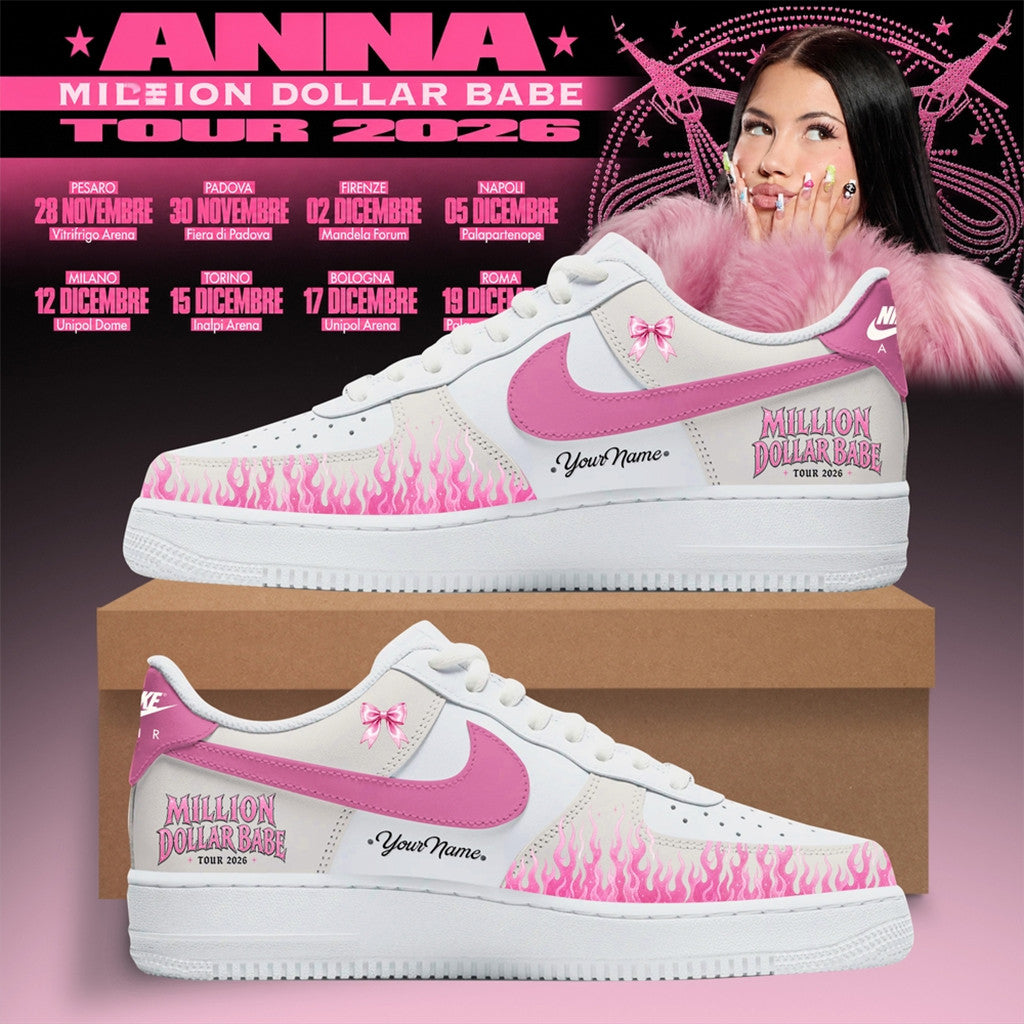 Personalized ANNA Million Dollar Babe Tour 2026 Shoes Sneakers ANNA Merch Gift For Fans - Loomnari