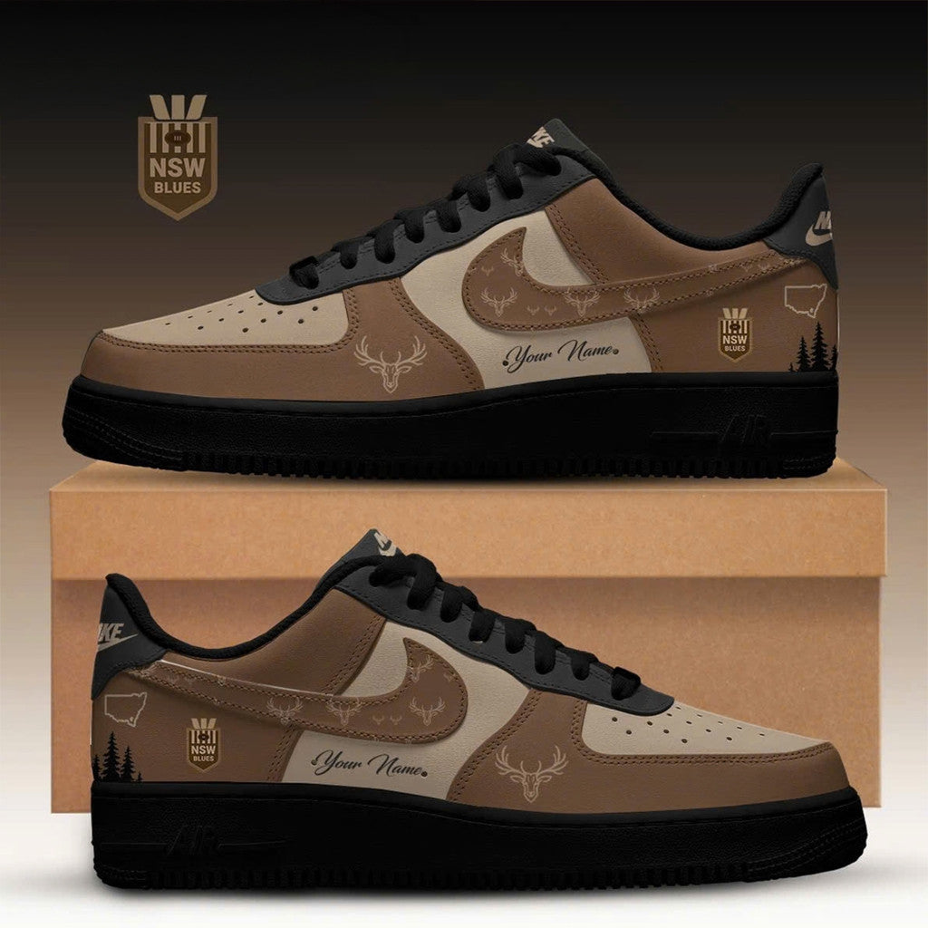 Personalized New South Wales Blues X Hunting Season Edition Shoes Sneakers 2026 Gift For Dad - Loomnari
