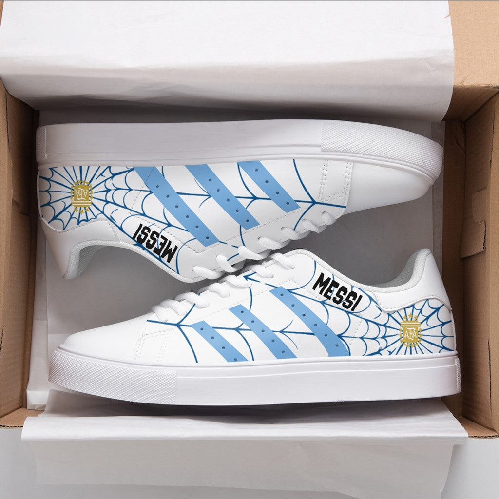 Lionel Messi X Spider Man 2026 White Shoes Sneakers 2026 Lionel Messi Merch Football Fan Gifts - Loomnari