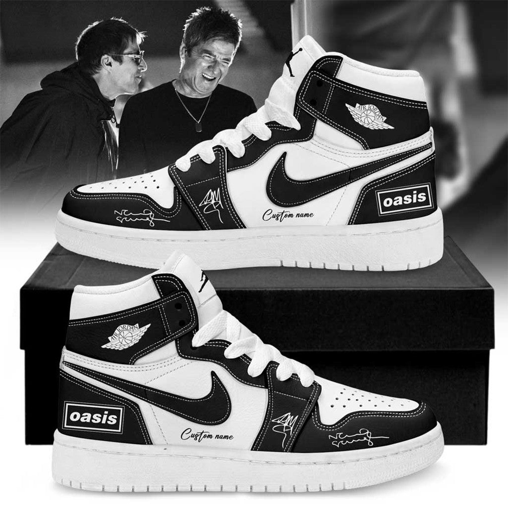 Oasis Don't Look Back In Anger Signature Shoes Sneaker 2026 Oasis Band Merch Boyfriend Gifts - Loomnari