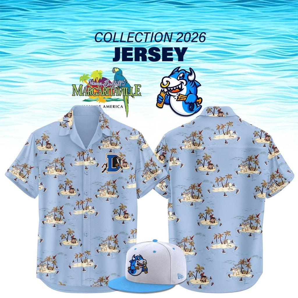 Durham Bulls Bull Sharks X Margaritaville 2026 Hawaiian Shirt Gift Ideas For Brothers - Loomnari