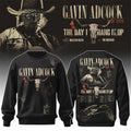 Gavin Adcock Steer Skull Sweatshirt The Day I Hang It Up Gavin Adcock Tour 2026 Merch Signed - Loomnari