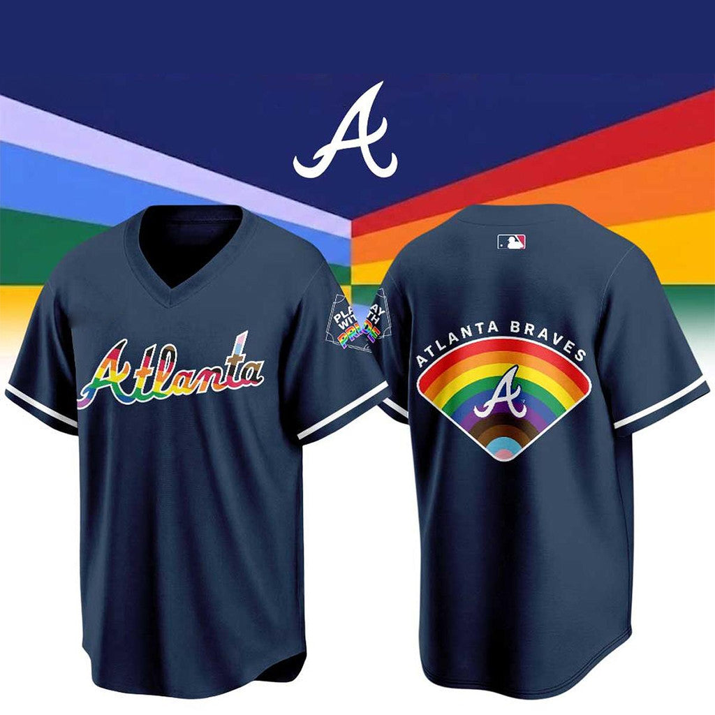 Atlanta Braves X Pride Night 2026 Jersey Atlanta Braves Merch Gift For Baseball Fans - Loomnari