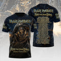 Iron Maiden Tour Merch 2026 IM Run For Your Lives World Tour T-Shirt Concert Fan Apparel - Loomnari