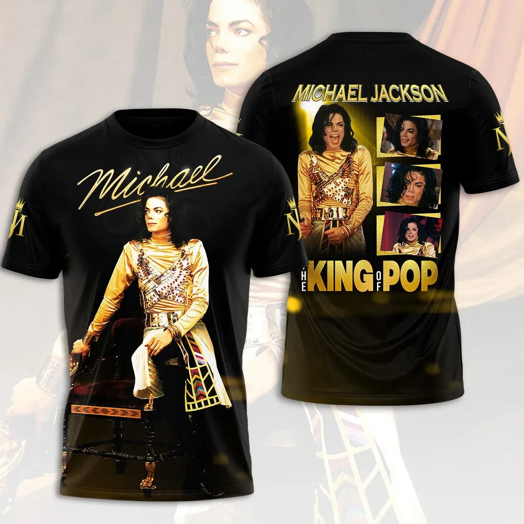 Michael Jackson The King Of Pop T-Shirt 2026 Michael Jackson Merch Gift Ideas For Fans - Loomnari