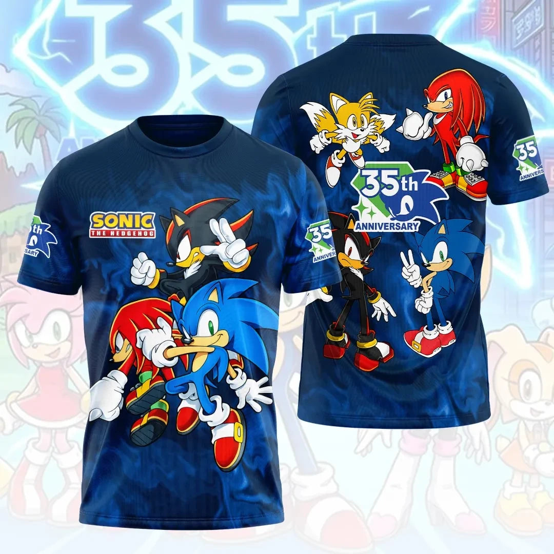 Sonic the Hedgehog 35th Anniversary Merch 2026 Sonic the Hedgehog Shirt Gift For Son - Loomnari