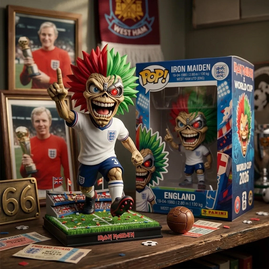 Iron Maiden X England World Cup Funko Pop 2026 Iron Maiden Merch Gifts For Fans - Loomnari