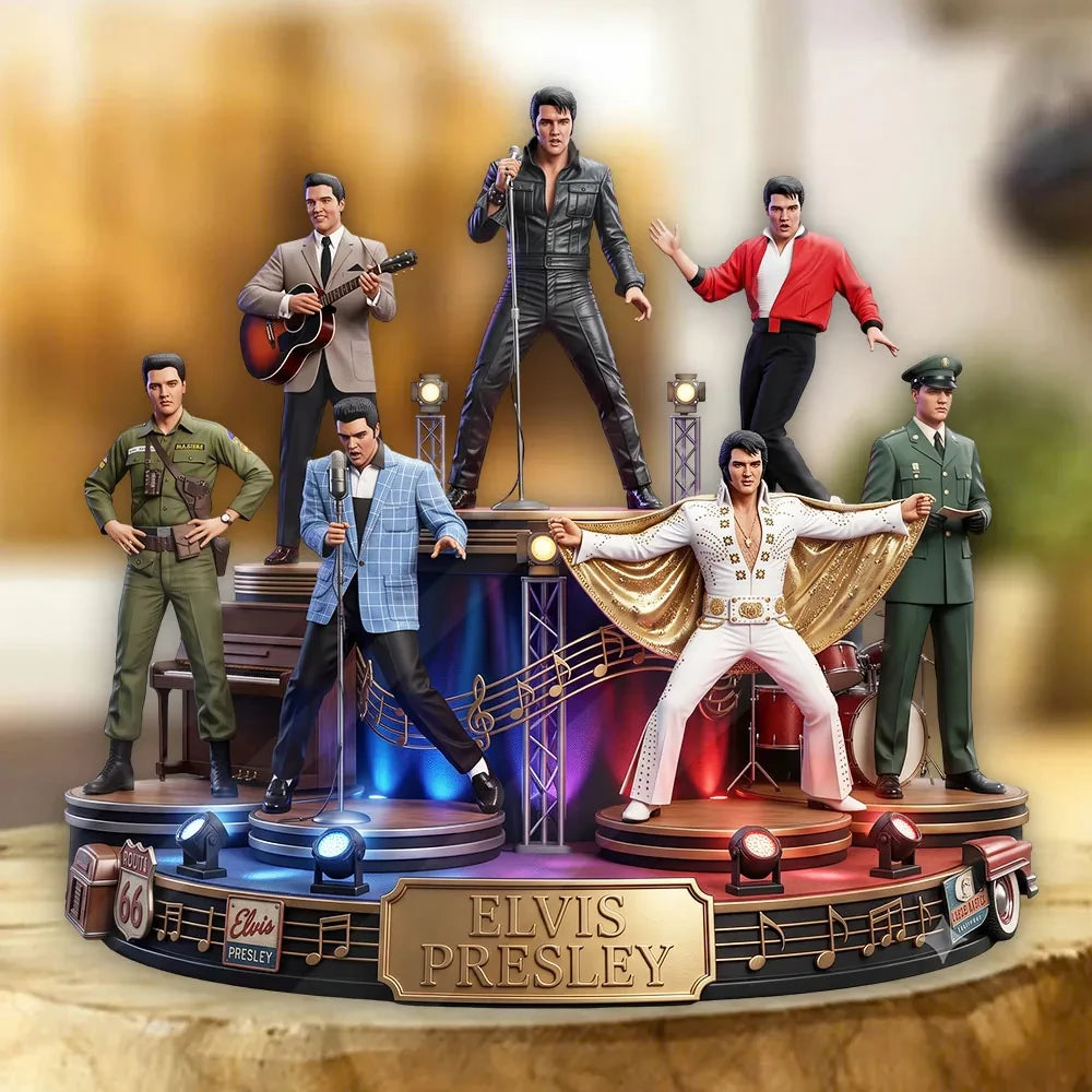 Elvis Presley 2026 King Of Rock N Roll Acrylic Plaque Elvis Presley Merch Special Gifts - Loomnari
