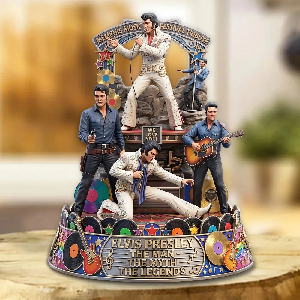 Elvis Presley 2026 The Man The Myth The Legends Acrylic Plaque Elvis Presley Merch Fan Gifts - Loomnari