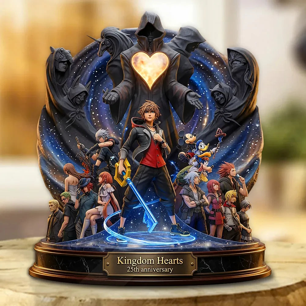 Kingdom Hearts 25th Anniversary Acrylic Plaque Kingdom Hearts Merch 2026 Gift For Game Lovers - Loomnari