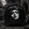 Gothic Crying Virgin Mary Hat Black Christian Cap Gifts For Mary Lovers - Loomnari