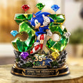 Sonic The Hedgehog 35th Anniversary Acrylic Plaque Sonic The Hedgehog Merch Game Lover Gifts - Loomnari