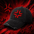Angry Anger Symbol Embroidered Hat Anime Manga Lover Baseball Cap Gift For Brothers - Loomnari