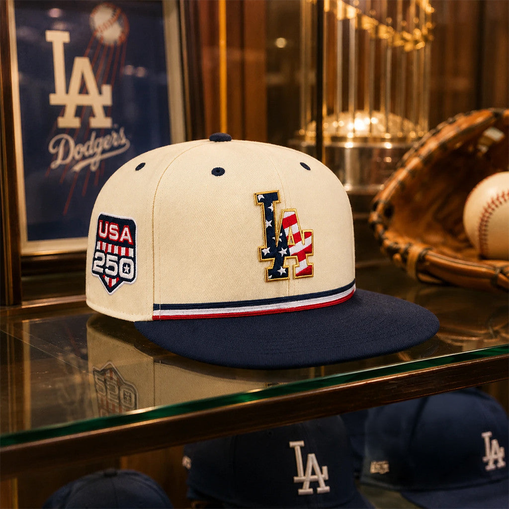 Los Angeles Dodgers America 250Th Anniversary Hat 4th Of July Cap LA Dodgers Merch Fan Gifts - Loomnari
