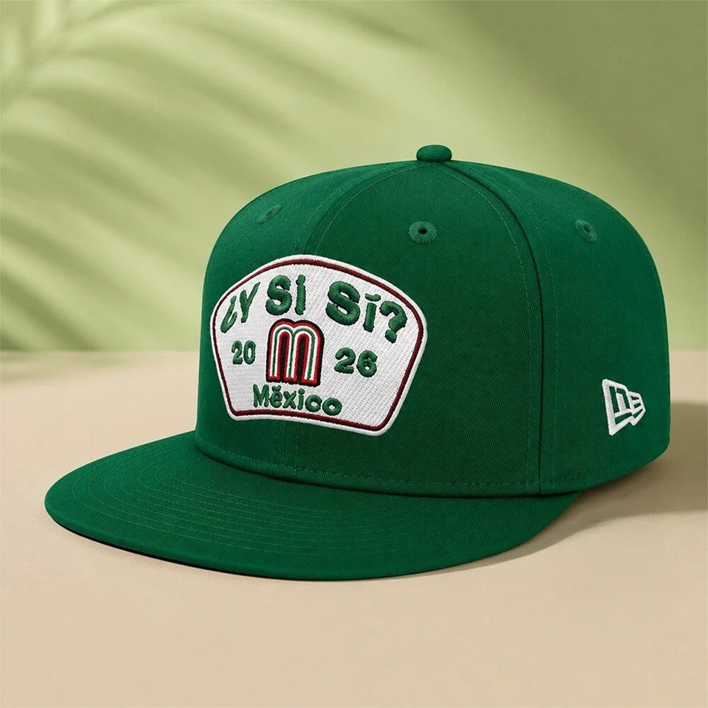 Mexico National Football Team Host Country Snapback Hat Embroidered Mexico World Cup 2026 Merch - Loomnari