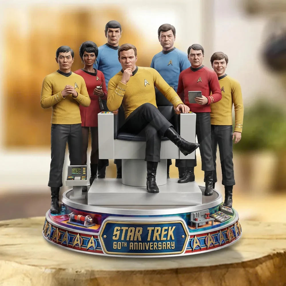 Star Trek 60th Anniversary Acrylic Plaque 2026 Star Trek Merch Sci Fi Fan Gifts For Dad - Loomnari