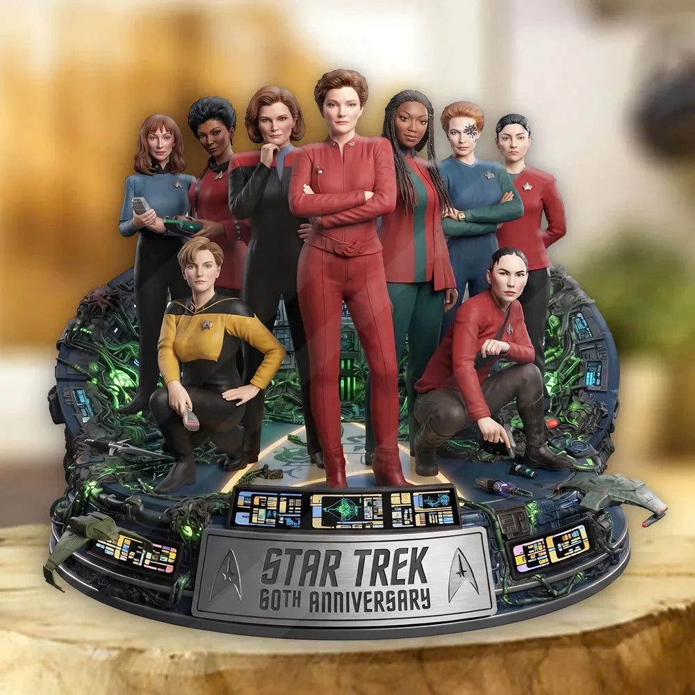 Star Trek 60th Anniversary Acrylic Plaque Star Trek Merch Gift For Sci Fi Movie Fans - Loomnari