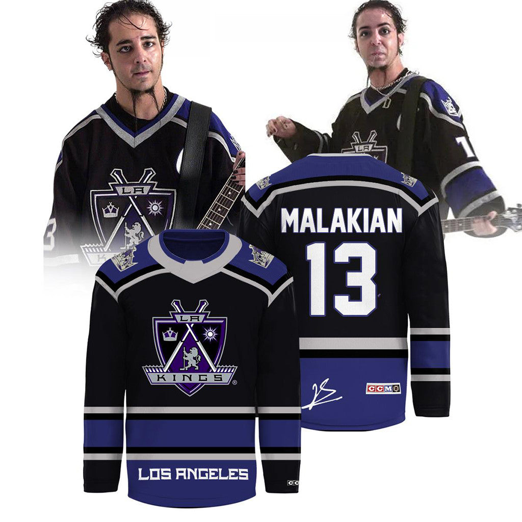 System Of A Down x LA Kings Europe Tour 2026 Hockey Jersey #13 Malakian Jersey Fan Merch - Loomnari