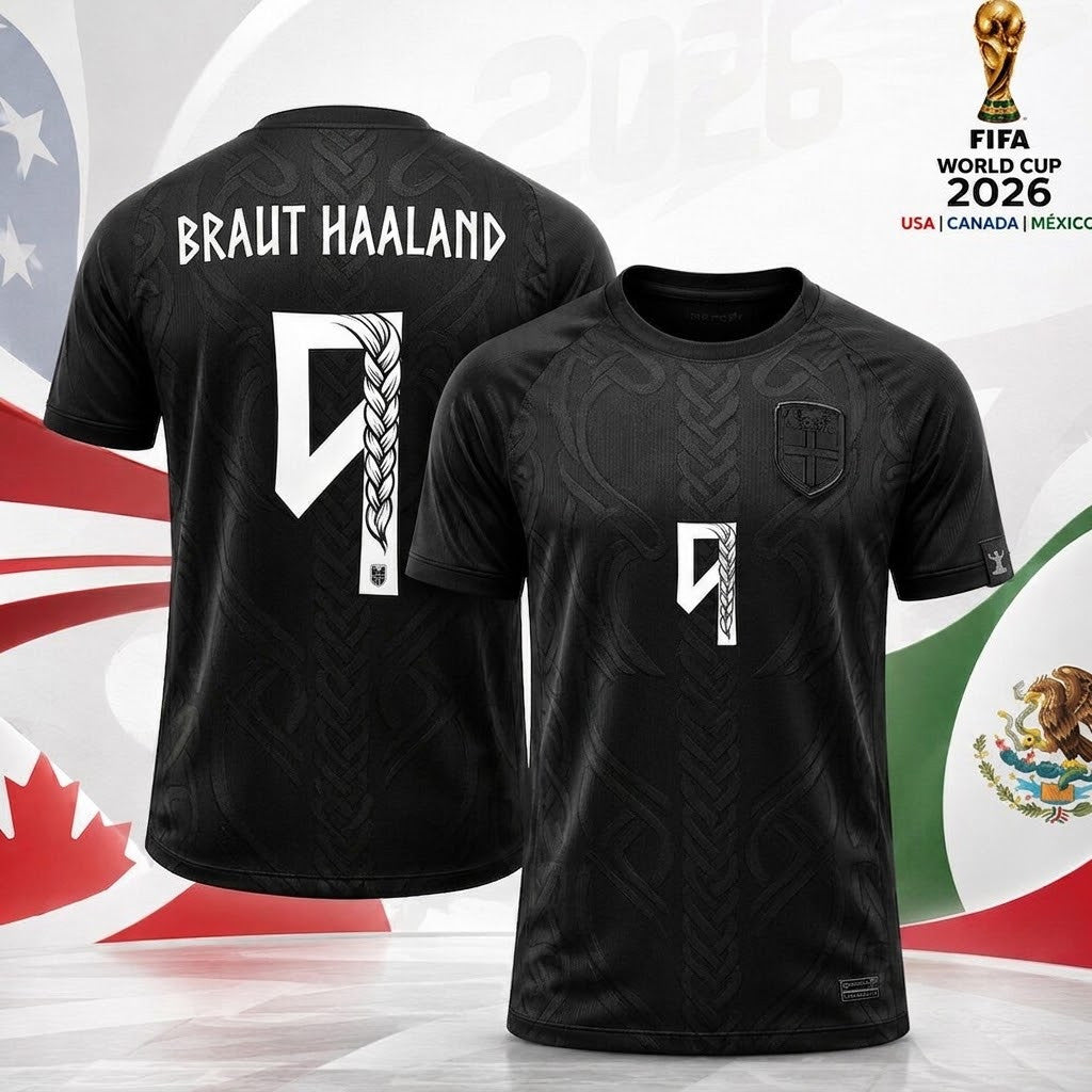 Erling Braut Haaland Jersey Shirt #9 Norway FIFA World Cup 2026 Merch Football Fan Gift Ideas - Loomnari
