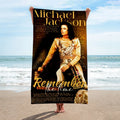 Michael Jackson Remember The Time Beach Towel 2026 Michael Jackson Merch Gift For Fans - Loomnari