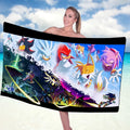 Sonic The Hedgehog 35th Anniversary Merch 2026 Sonic Forever Fast Beach Towel Birthday Gifts - Loomnari