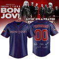 Personalized Bon Jovi Forever Tour 2026 Baseball Jersey Signature Bon Jovi Merch Fan Gifts - Loomnari