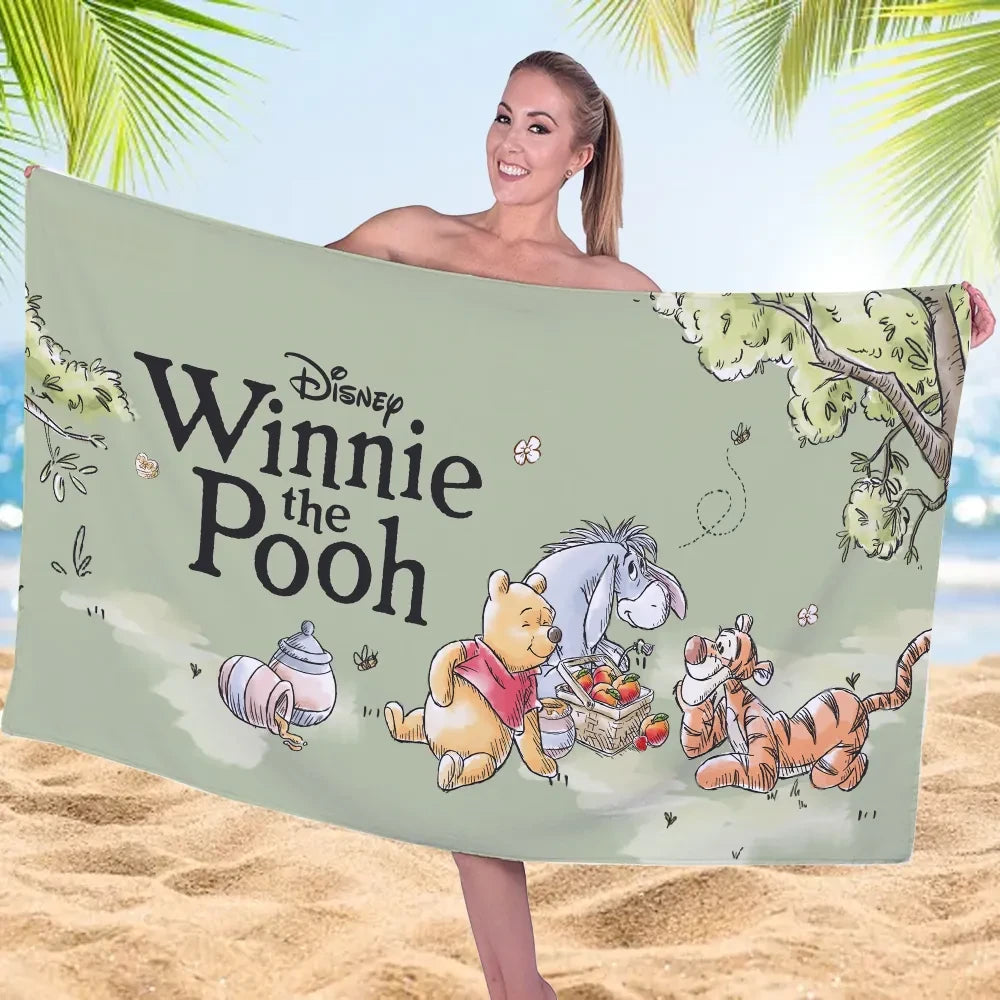 Winnie-the-Pooh 100th Anniversary Beach Towel 2026 Winnie-the-Pooh Merch Great Summer Gifts - Loomnari