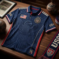 USA Soccer World Cup 2026 Mech Eagle Polo Shirt USMNT Merch Gift For Supporters - Loomnari