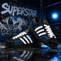Argentina Superstar Blue Wave Pattern 2026 Sneakers Argentina World Cup Merch Football Fan Gear - Loomnari