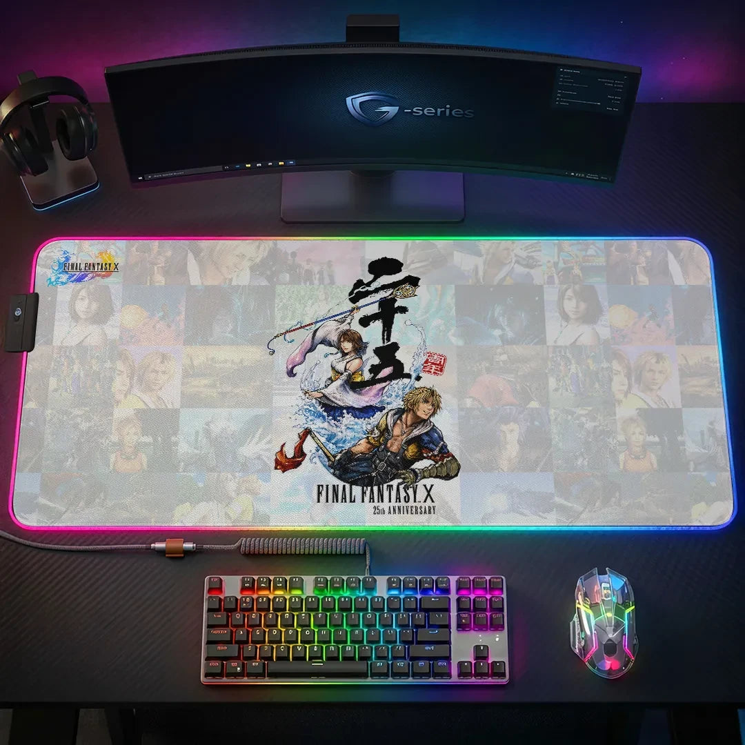 Final Fantasy X 25th Anniversary Gaming Desk Mat Final Fantasy X Merch 2026 Brothers Gifts - Loomnari
