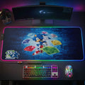 Sonic the Hedgehog 35th Anniversary Gaming Desk Mat Sonic the Hedgehog Merch Gift For Gamer - Loomnari