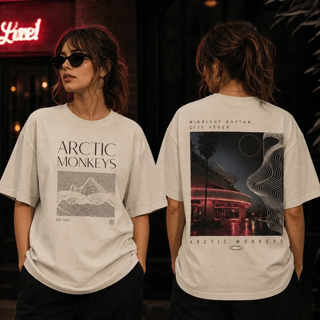 Arctic Monkeys Midnight Rhythm T-Shirt 2026 Arctic Monkeys Merch Present For Rock Band Fans - Loomnari