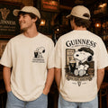Guinness X Snoopy Vintage Cream T-Shirt Dark Pour Good Roar Shirt Gifts For Fathers - Loomnari