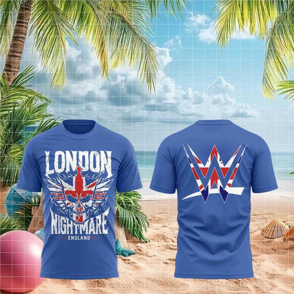 Cody Rhodes London Nightmare England Wrestling Tour T-Shirt Cody Rhodes Merch WWE Fan Gifts - Loomnari