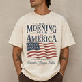 It's Morning Again In America Ronald Reagan Quote Patriotic T-Shirt Prouder Stronger Better Tee - Loomnari