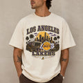 Los Angeles Lakers City Skyline Vintage T-Shirt 2026 LA Lakers Merch Gift For Basketball Fans - Loomnari