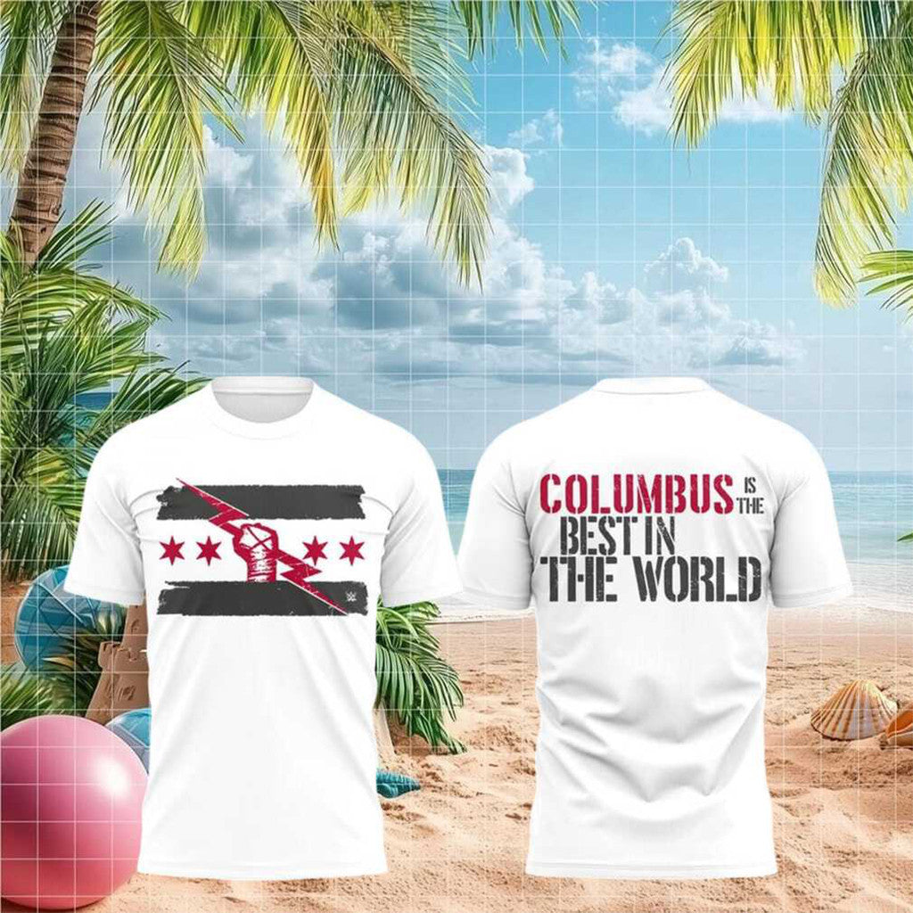 CM Punk Columbus Is The Best In The World T-Shirt 2026 CM Punk Merch Wrestling Fan Gifts Ideas - Loomnari