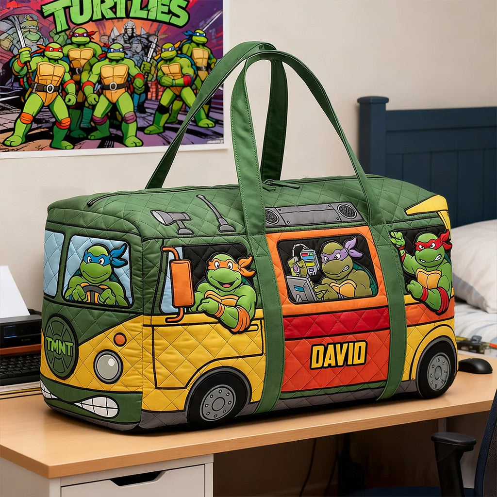 Personalized Teenage Mutant Ninja Turtles Party Wagon Duffle Bag TMNT Merch Gift For Brothers - Loomnari