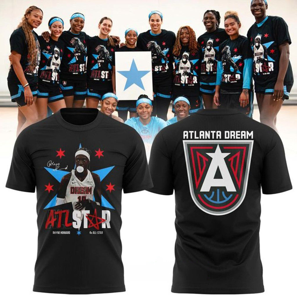 Atlanta Dream Black Rhyne Howard 2026 All-Star Shirt Atlanta Dream Merch Basketball Fan Gift - Loomnari