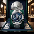 Seattle Mariners Stainless Steel Chronograph Watch 2026 Seattle Mariners Merch Baseball Gift - Loomnari