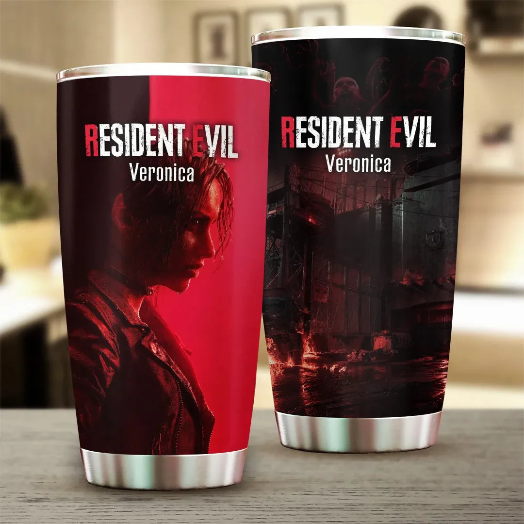 Resident Evil Veronica Tumbler 2026 Gamer Cup RE Veronica Merch Gift For Friends - Loomnari