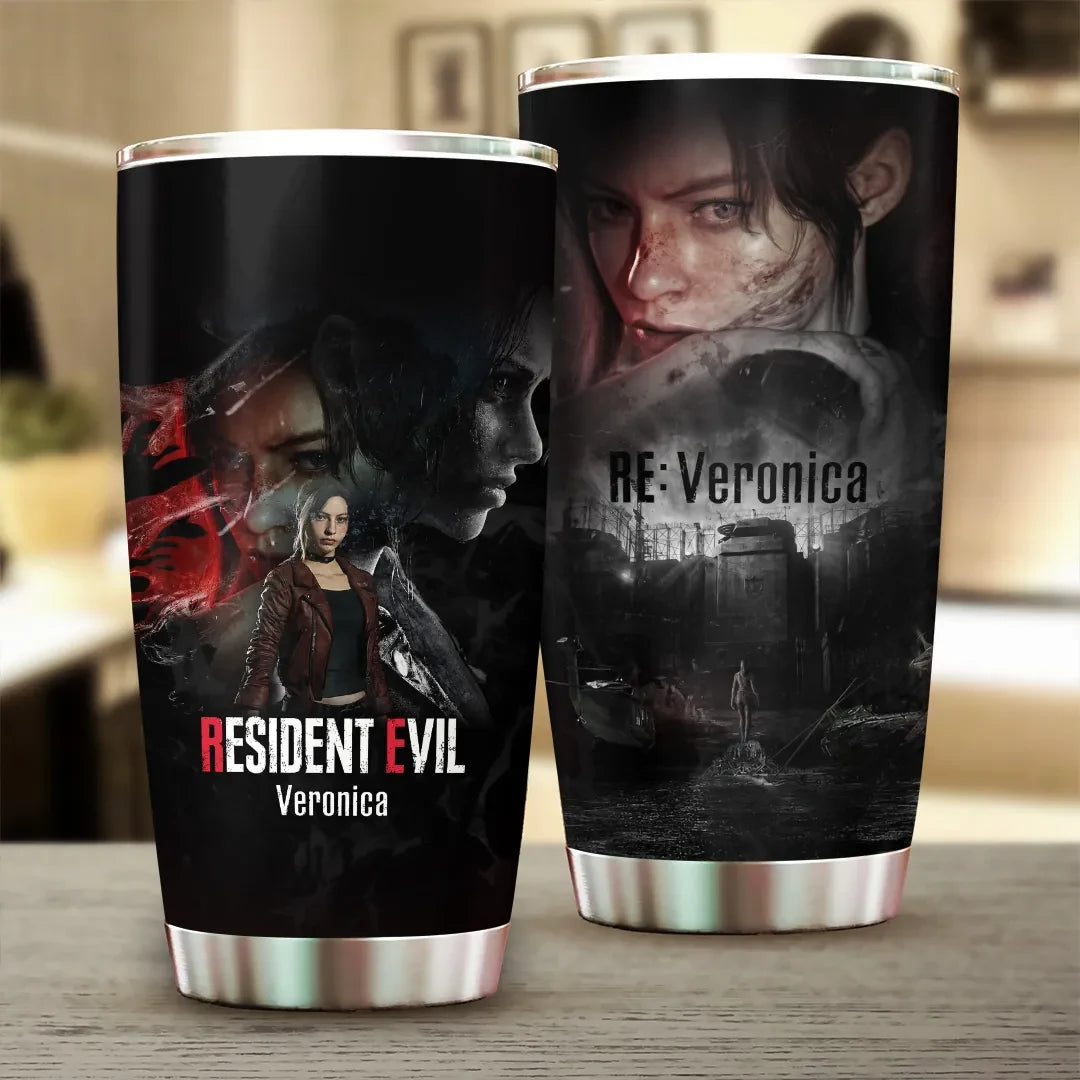Resident Evil Veronica Tumbler 2026 RE Veronica Merch Best Gift For Game Lovers - Loomnari